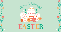 Floral Easter Facebook Ad Design