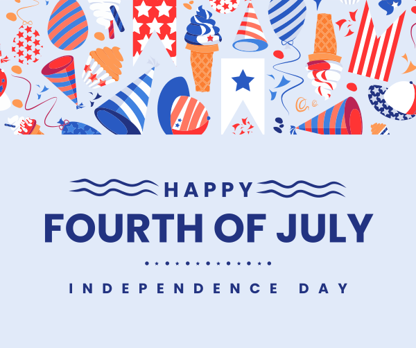 Fourth of July Party Facebook Post Design Image Preview