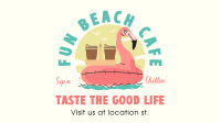 Beachside Cafe Facebook Event Cover Design