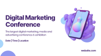 Digital Marketing Conference Facebook event cover Image Preview