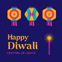 Diwali Lights Instagram post Image Preview