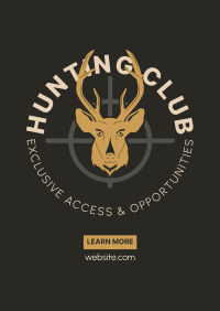 Hunting Club Deer Poster Image Preview
