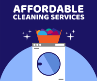 Affordable Cleaning Services Facebook Post Design