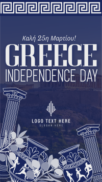 Greece Independence Day Patterns Instagram reel Image Preview