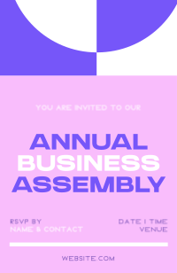 Minimalist Business Assembly Invitation Preview
