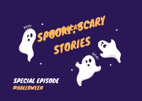 Spooky Podcast Postcard Image Preview