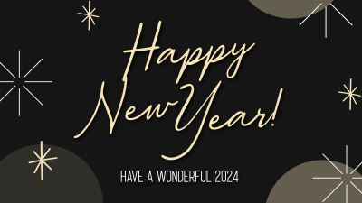 Wonderful New Year Welcome Facebook event cover Image Preview