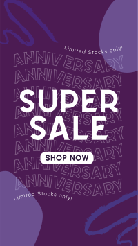 Cheerful Sale on Our Anniversary TikTok Video Preview