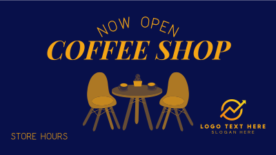 Coffee Shop is Open Facebook event cover Image Preview