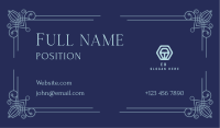 Classic Deco Business Card Image Preview