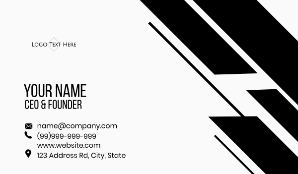 Half Diagonal Business Card Design Image Preview