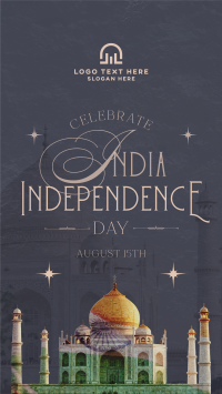 India Independence Taj Mahal Facebook story Image Preview