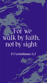 Walk by Faith Facebook Story Design