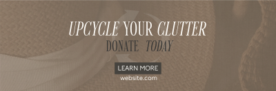 Sustainable Fashion Upcycle Campaign Twitter header (cover) Image Preview