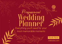 Wedding Planner Services Postcard Image Preview