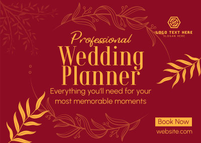 Wedding Planner Services Postcard Image Preview