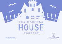 Haunted House Postcard Image Preview