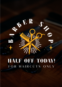 Barbershop Promo Flyer Design