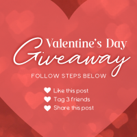 Valentine's Giveaway Instagram Post Design