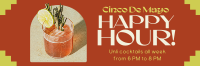 Cinco De Mayo Happy Hour Twitter Header Image Preview