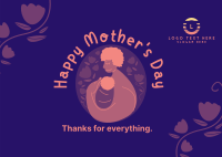 Maternal Caress Postcard Image Preview