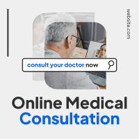 Online Doctor Consultation Instagram Post Design