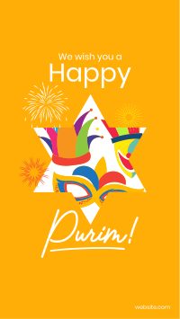 Purim Festival Instagram story Image Preview