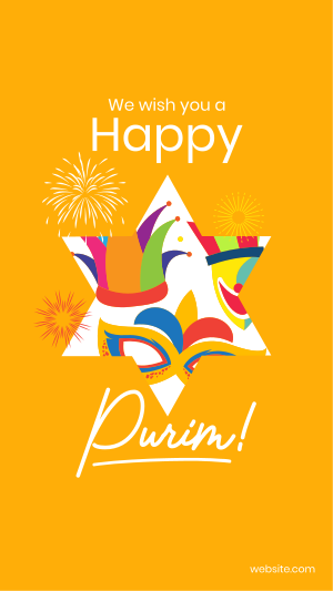 Purim Festival Instagram story
