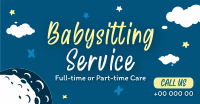 Cute Babysitting Services Facebook ad Image Preview