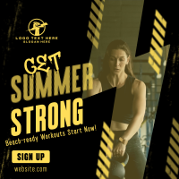 Summer Fitness Workout Instagram Post Preview