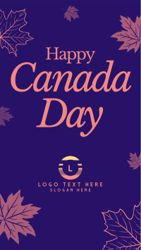 Canadian Leaves Facebook Story Design