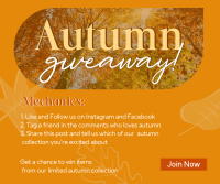 Autumn Leaves Giveaway Facebook Post Design