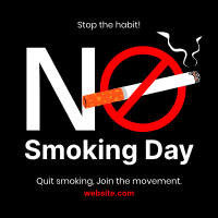 Stop Smoking Today Instagram Post Design