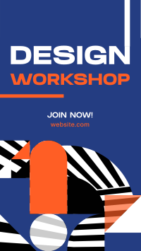 Modern Abstract Design Workshop Instagram story Image Preview