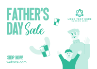 Fathers Day Sale Postcard Image Preview