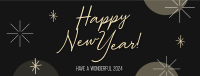 Wonderful New Year Welcome Facebook Cover Design