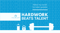 Hardwork Beats Talent YouTube Banner Image Preview