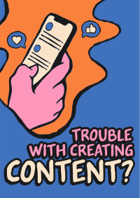 Trouble Creating Content? Flyer Image Preview