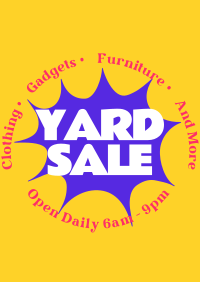 Comic Yard Sale Poster Image Preview