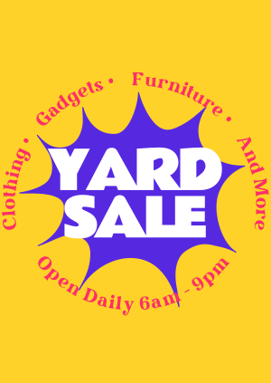 Comic Yard Sale Poster Image Preview