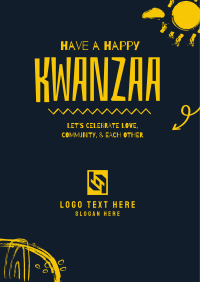 A Happy Kwanzaa Poster Design