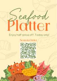 Seafood Platter Sale Flyer Image Preview