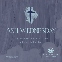 Ash Wednesday Celebration Instagram Post Design