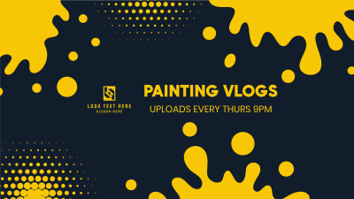 Painting Vlogs YouTube cover (channel art) Image Preview