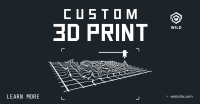 Custom 3D Print Facebook Ad Design