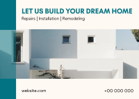 Dream Home Postcard Design