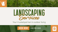 Landscape Garden Service Facebook Event Cover Design