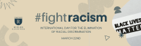 Elimination of Racial Discrimination Twitter Header Design