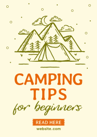 Camping Tips For Beginners Poster Image Preview