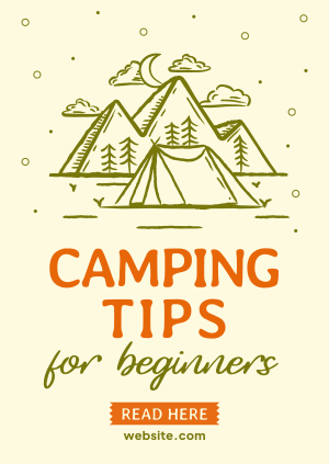 Camping Tips For Beginners Poster Image Preview